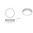 Z-Lite Madison 1 Light 13" Flush Mount, Modern Gold/Frosted