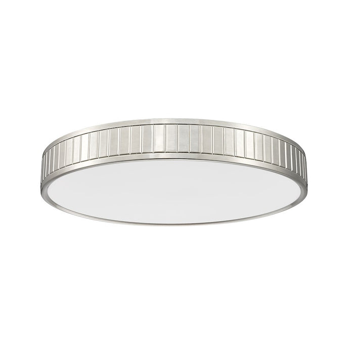 Z-Lite Madison 1 Light 21" Flush Mount, Brushed Nickel/Frosted