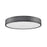 Z-Lite Madison 1 Light 21" Flush Mount, Matte Black/Frosted