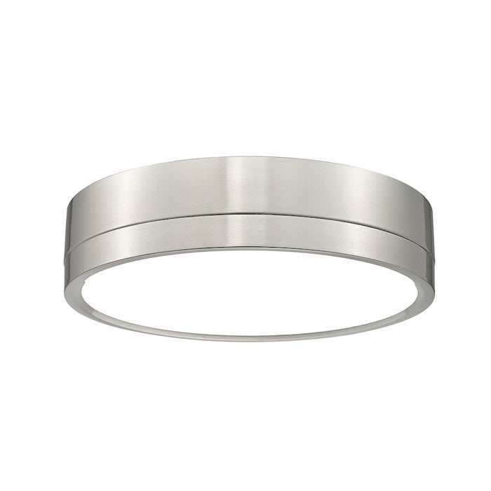 Z-Lite Algar 1 Light 12" Flush Mount, Brushed Nickel/Frosted - 1006F12-BN-LED