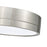 Z-Lite Algar 1 Light 12" Flush Mount, Brushed Nickel/Frosted