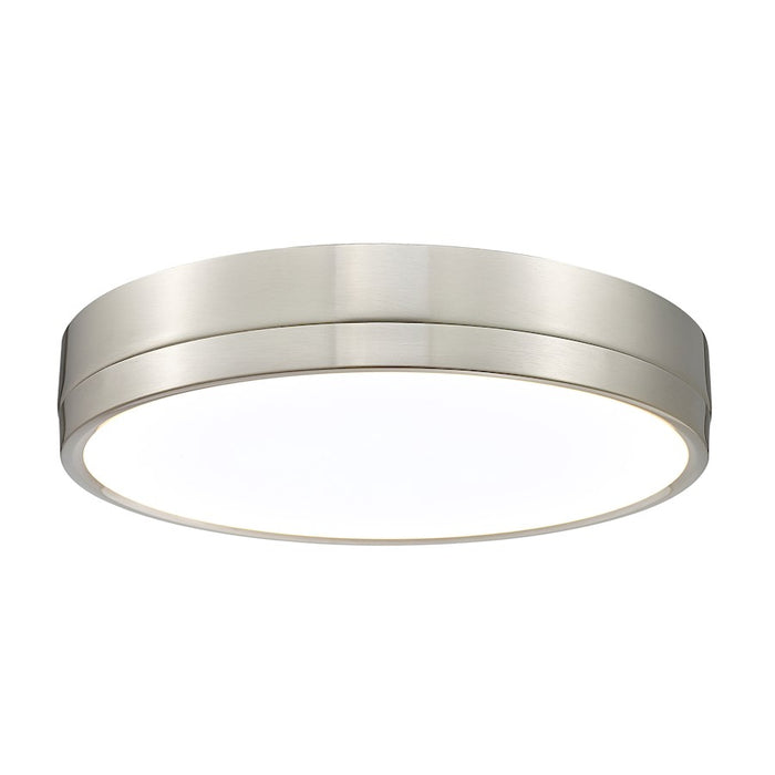 Z-Lite Algar 1 Light 16" Flush Mount, Brushed Nickel/Frosted - 1006F16-BN-LED