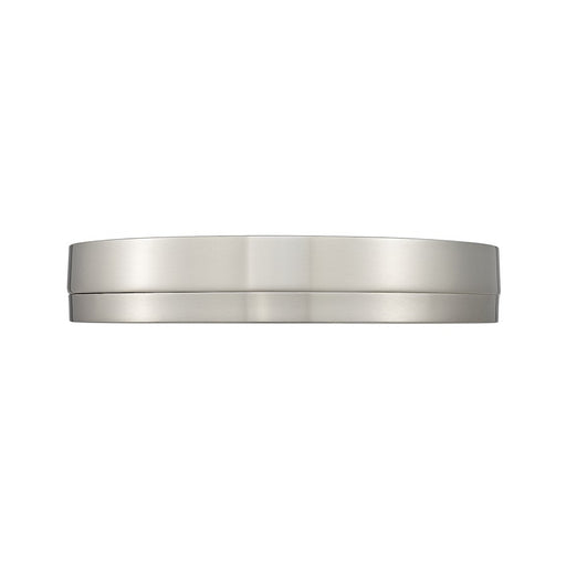 Z-Lite Algar 1 Light 16" Flush Mount, Brushed Nickel/Frosted