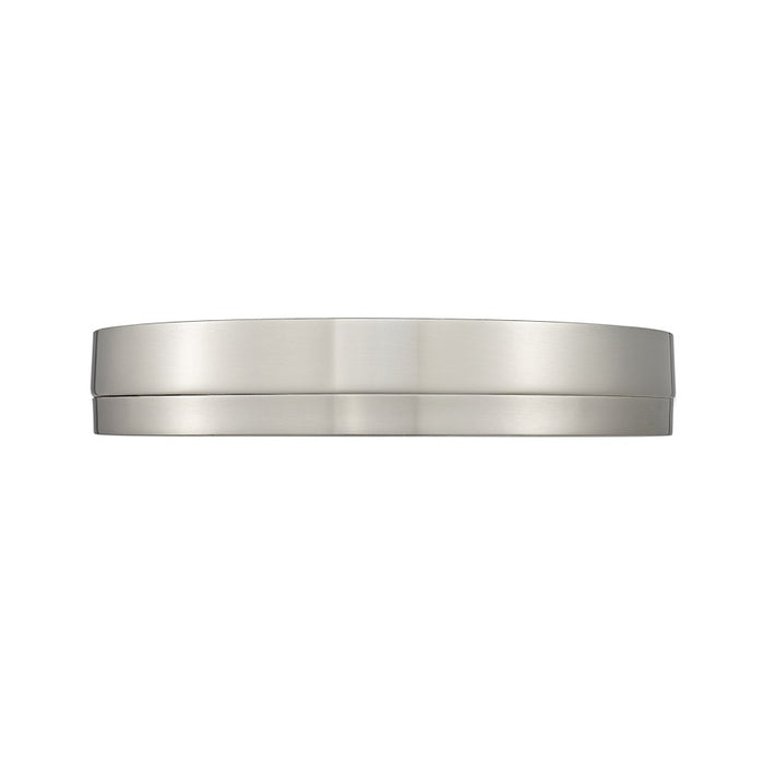 Z-Lite Algar 1 Light 16" Flush Mount, Brushed Nickel/Frosted