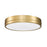 Z-Lite Algar 1 Light 16" Flush Mount, Modern Gold/Frosted