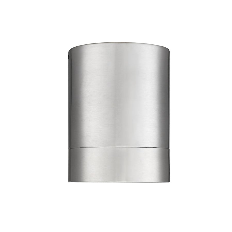 Z-Lite Algar 1 Light 6" Flush Mount, Brushed Nickel/Frosted