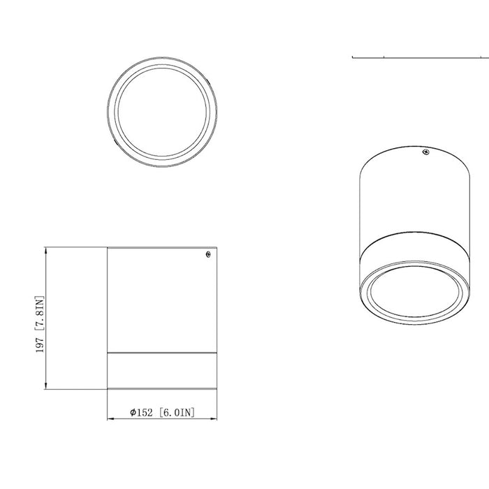 Z-Lite Algar 1 Light 6" Flush Mount, Brushed Nickel/Frosted