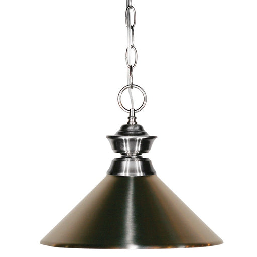 Z-Lite Pendant Lights 1 Light Pendant, 14x8", Nickel, Nickel - 100701BN-MBN