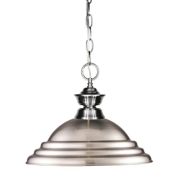 Z-Lite Pendant Lights 1 Light Pendant, 16x10", Nickel, Nickel - 100701BN-SBN