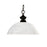 Z-Lite Riviera 1 Light Pendant, 14x11", Bronze, White Linen - 100701BRZ-DWL14