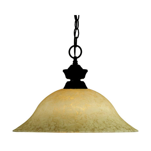 Z-Lite Pendant Lights 1 Light Pendant, Bronze, Golden Mottle - 100701BRZ-GM16