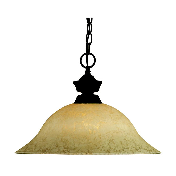 Z-Lite Pendant Lights 1 Light Pendant, Bronze, Golden Mottle - 100701BRZ-GM16