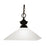Z-Lite Flatwater 1 Light Pendant, Bronze, Matte Opal - 100701BRZ-MMO13
