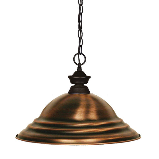 Z-Lite Shark 1 Light Pendant, Bronze, Antique Copper - 100701BRZ-SAC