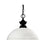 Z-Lite Shark/Windsor 1 Light Pendant, Matte Black, Matte Opal - 100701MB-DMO14