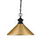 Z-Lite Pendant Lights 1 Light Pendant, Matte Black, Satin Gold - 100701MB-MSG