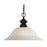 Z-Lite Pendant Lights 1 Light Pendant, Matte Black, White Mottle - 100701MB-WM16