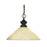 Z-Lite Riviera 1 Light Pendant, 14x11", Olde Bronze, Golden Mottle - 100701OB-AGM14