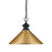 Z-Lite Riviera 1 Light Pendant, Olde Bronze, Satin Gold - 100701OB-MSG