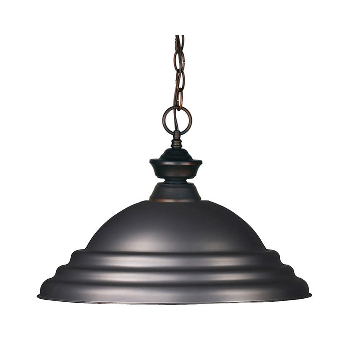 Z-Lite Riviera 1 Light Pendant, Olde Bronze, Olde Bronze - 100701OB-SOB