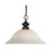 Z-Lite Pendant Lights 1 Light Pendant, Olde Bronze, White Mottle - 100701OB-WM16