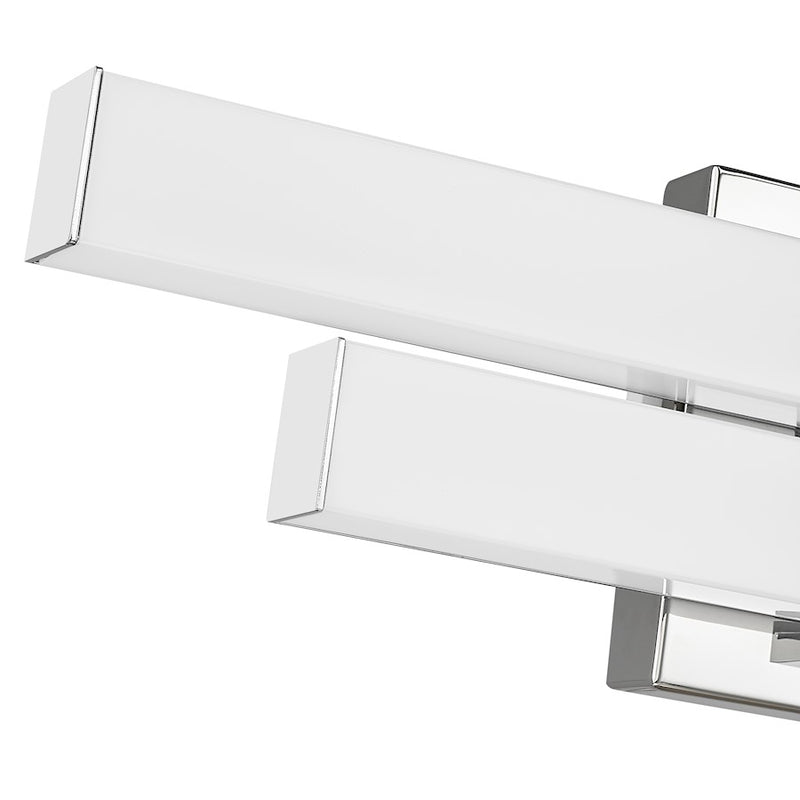 Z-Lite Zane 2 Light 18" Vanity, Chrome/Frosted