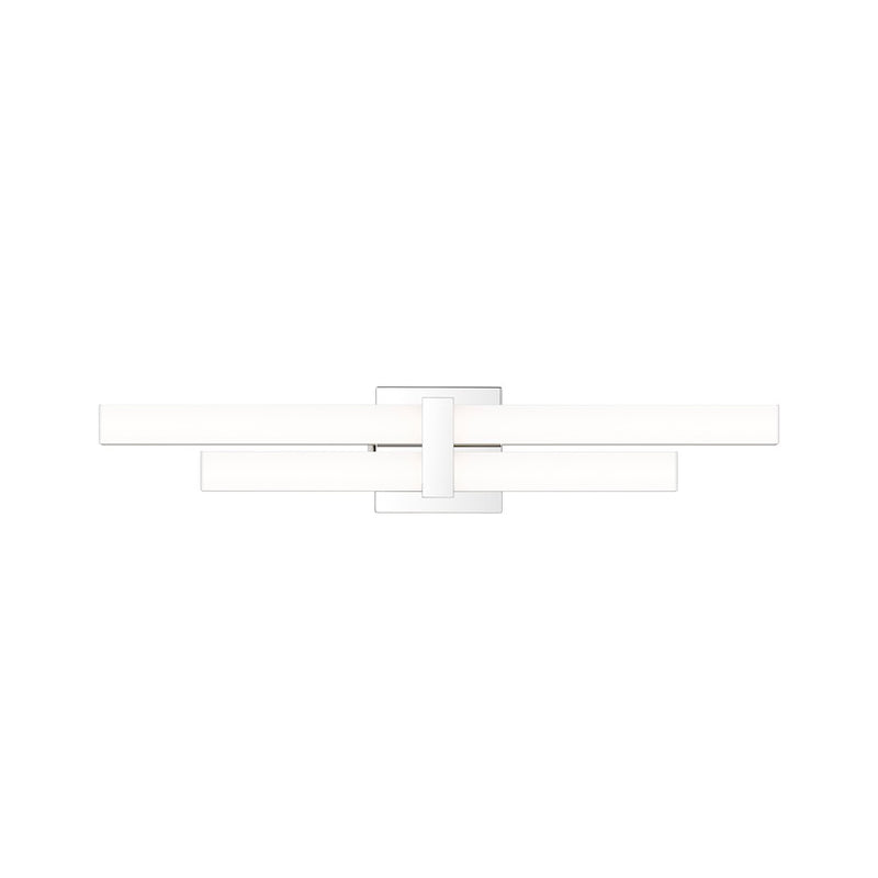 Z-Lite Zane 2 Light 25" Vanity, Chrome/Frosted