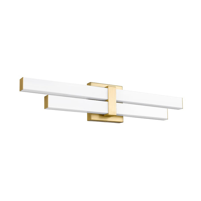 Z-Lite Zane 2 Light 25" Vanity, Modern Gold/Frosted