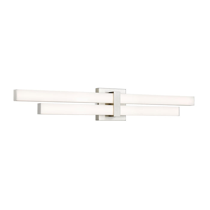 Z-Lite Zane 2 Light 32" Vanity, Brushed Nickel/Frosted - 1008-32W-BN-LED