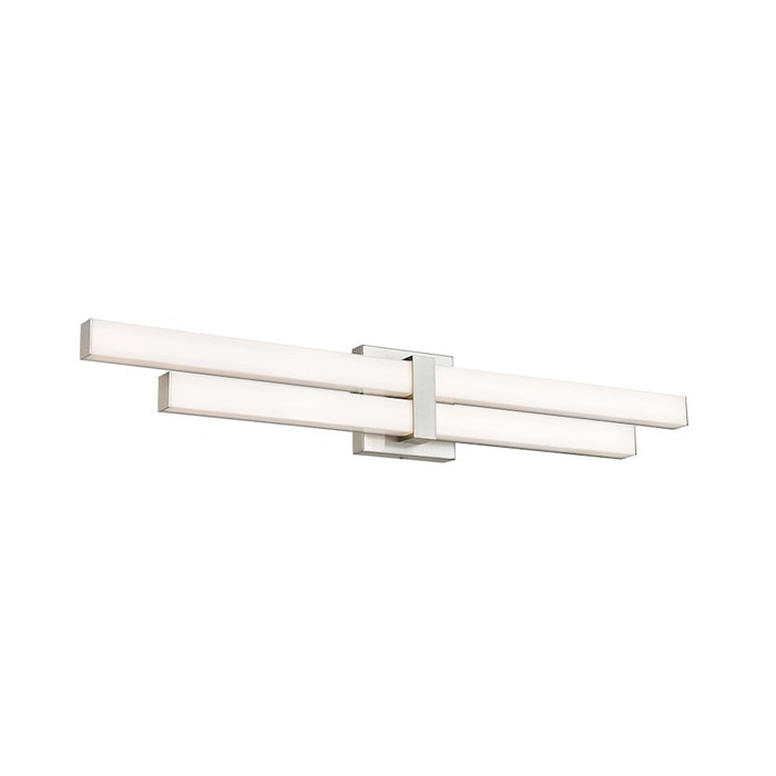 Z-Lite Zane 2 Light 32" Vanity, Brushed Nickel/Frosted