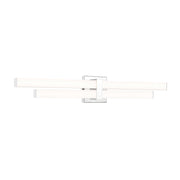 Z-Lite Zane 2 Light 32" Vanity, Chrome/Frosted - 1008-32W-CH-LED