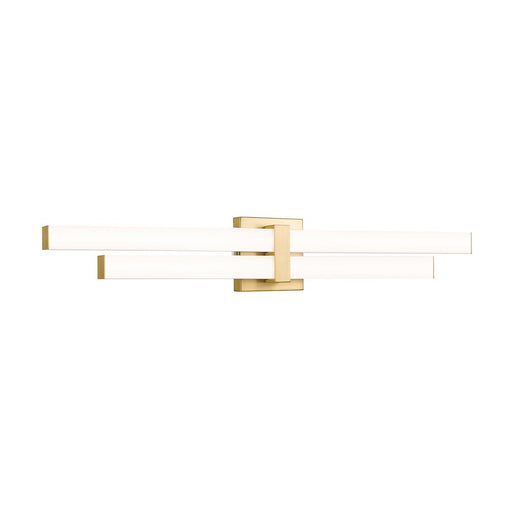 Z-Lite Zane 2 Light 32" Vanity, Modern Gold/Frosted - 1008-32W-MGLD-LED