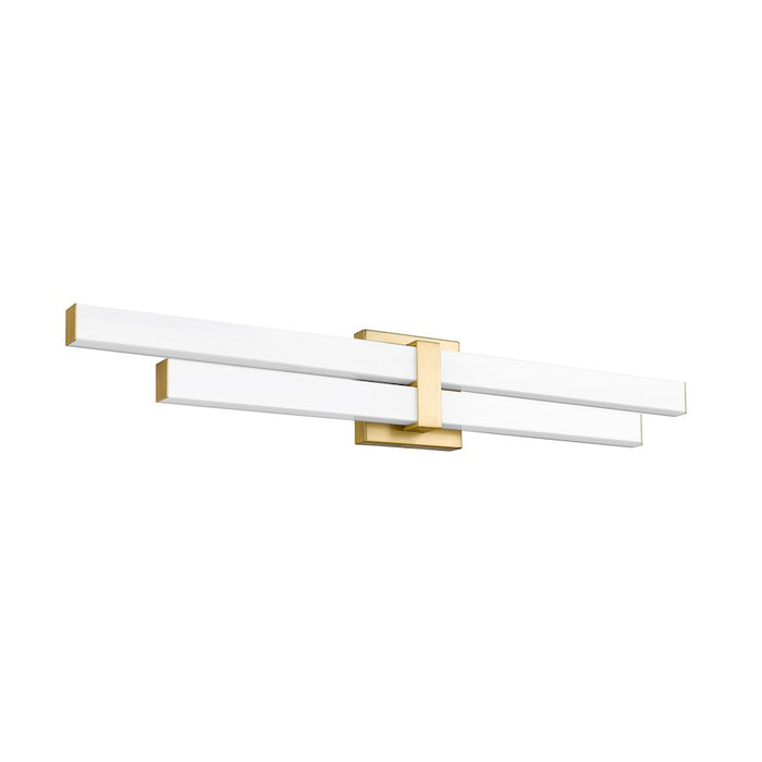 Z-Lite Zane 2 Light 32" Vanity, Modern Gold/Frosted