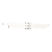 Z-Lite Zane 2 Light 40" Vanity, Brushed Nickel/Frosted - 1008-40W-BN-LED