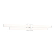 Z-Lite Zane 2 Light 40" Vanity, Chrome/Frosted - 1008-40W-CH-LED