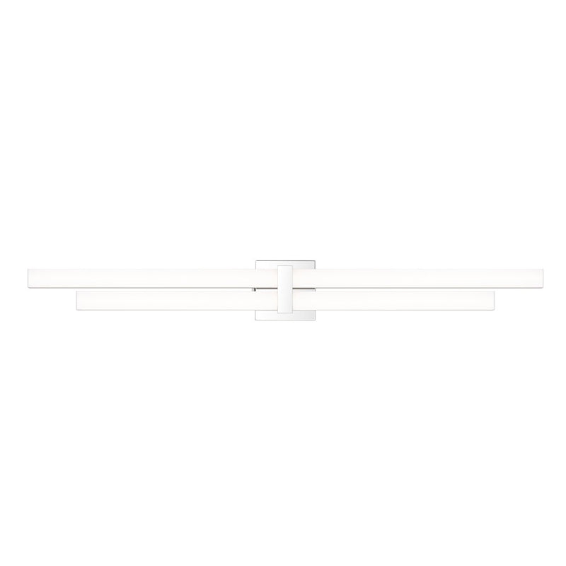 Z-Lite Zane 2 Light 40" Vanity, Chrome/Frosted