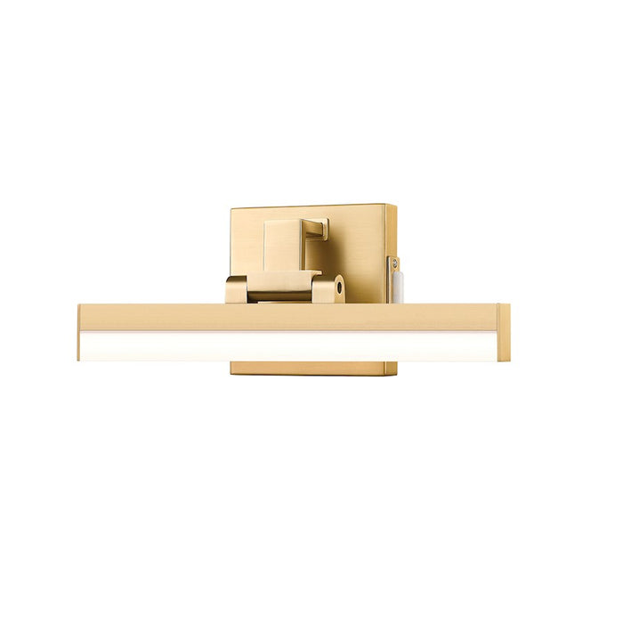 Z-Lite Liam 1 Light 13" Vanity, Modern Gold/Frosted - 1009-13W-MGLD-LED