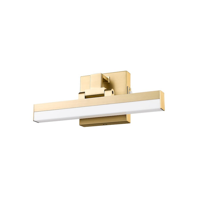 Z-Lite Liam 1 Light 13" Vanity, Modern Gold/Frosted