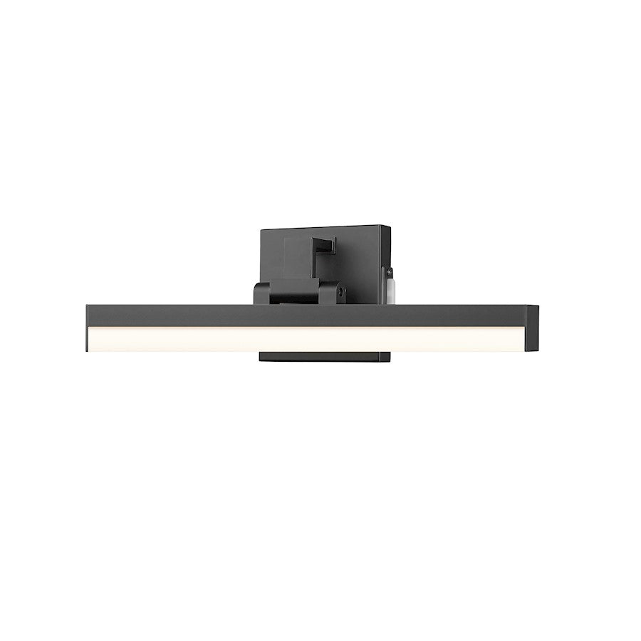 Z-Lite Liam 1 Light 18" Vanity, Matte Black/Frosted - 1009-18W-MB-LED