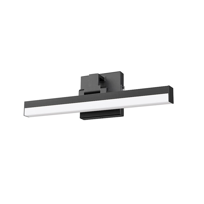 Z-Lite Liam 1 Light 18" Vanity, Matte Black/Frosted