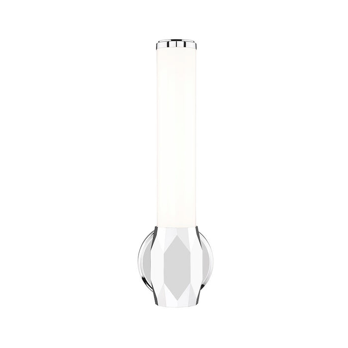 Z-Lite Cooper 1 Light Wall Sconce, Chrome/Frosted