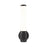 Z-Lite Cooper 1 Light Wall Sconce, Matte Black/Frosted