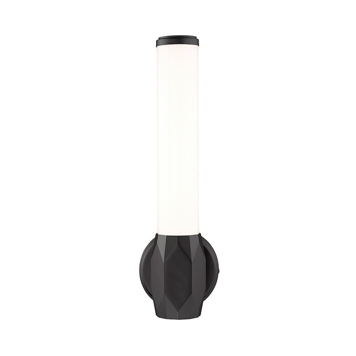 Z-Lite Cooper 1 Light Wall Sconce, Matte Black/Frosted