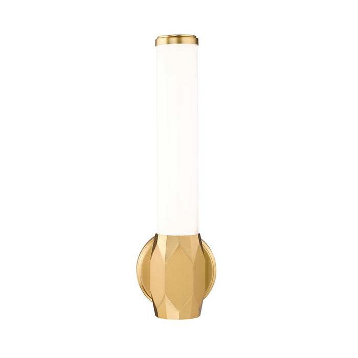 Z-Lite Cooper 1 Light Wall Sconce, Modern Gold/Frosted