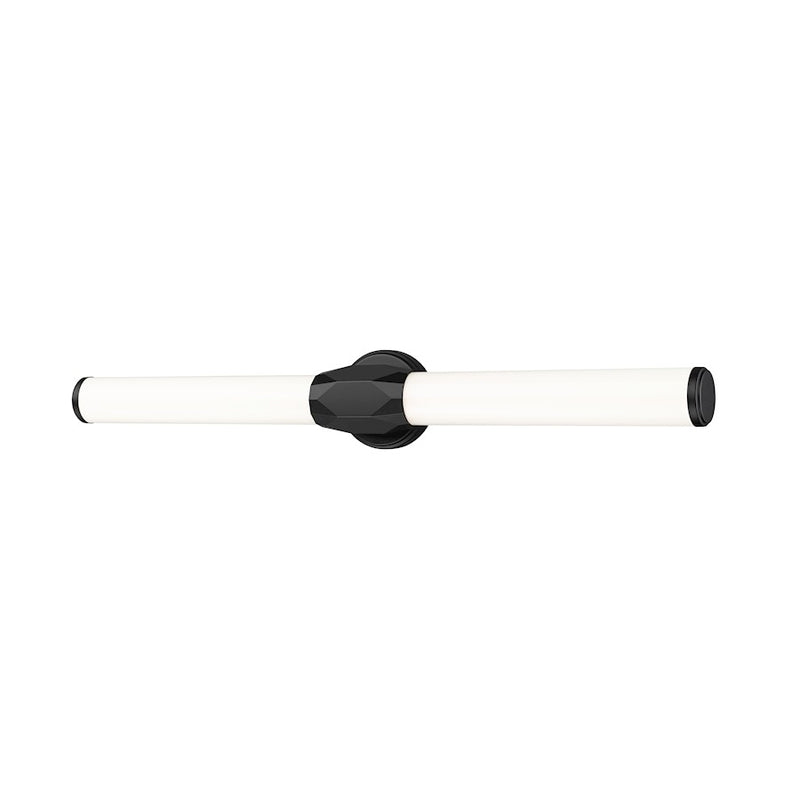 Z-Lite Cooper 1 Light 32" Vanity, Matte Black/Frosted - 1010-32W-MB-LED