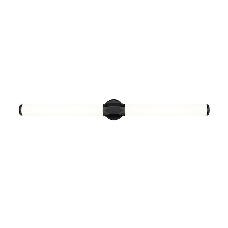 Z-Lite Cooper 1 Light 40" Vanity, Matte Black/Frosted