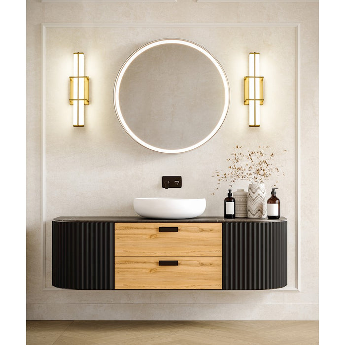 Z-Lite Harrison 1 Light 18" Vanity, Modern Gold/Frosted