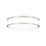Z-Lite Ballord 1 Light 16" Flush Mount, Brushed Nickel/Frosted - 1012F16-BN-LED