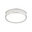 Z-Lite Stari 1 Light 12.75" Flush Mount, Brushed Nickel/Frosted
