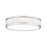 Z-Lite Stari 1 Light 12.75" Flush Mount, Brushed Nickel/Frosted